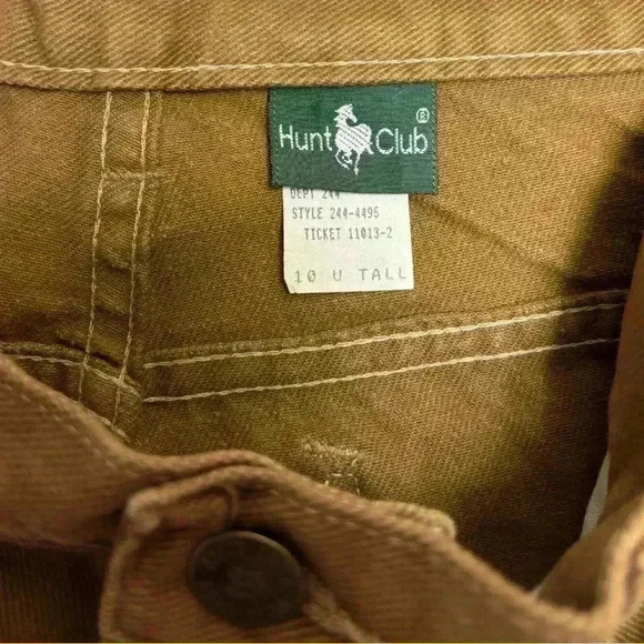 Hunt Club Camel Colored Denim Size 10 Tall Vintage 90s - Picture 1 of 6